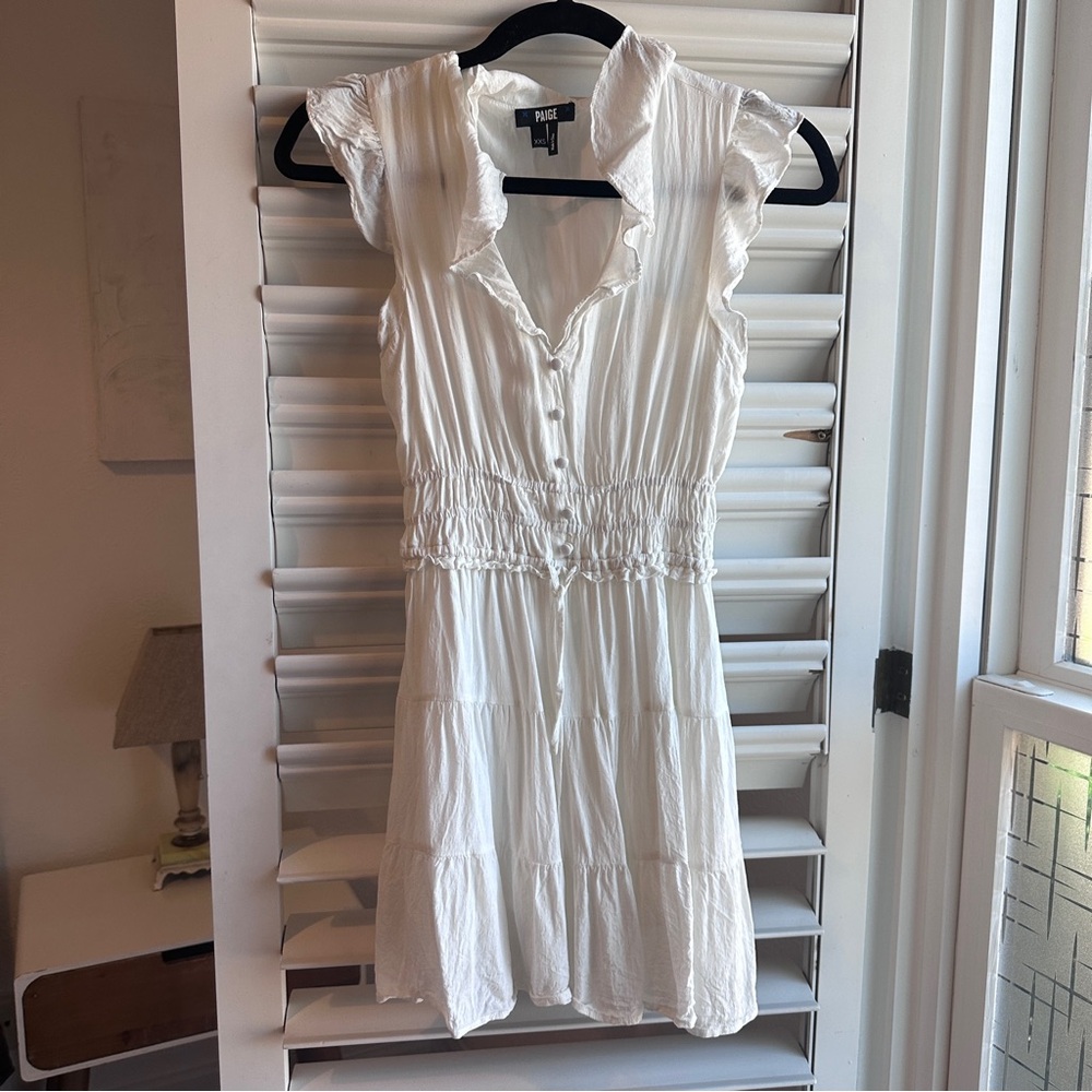 Paige ruffle mini dress